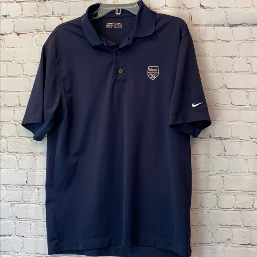 Nike Fit Dry Navy Golf Polo Shirt Size M